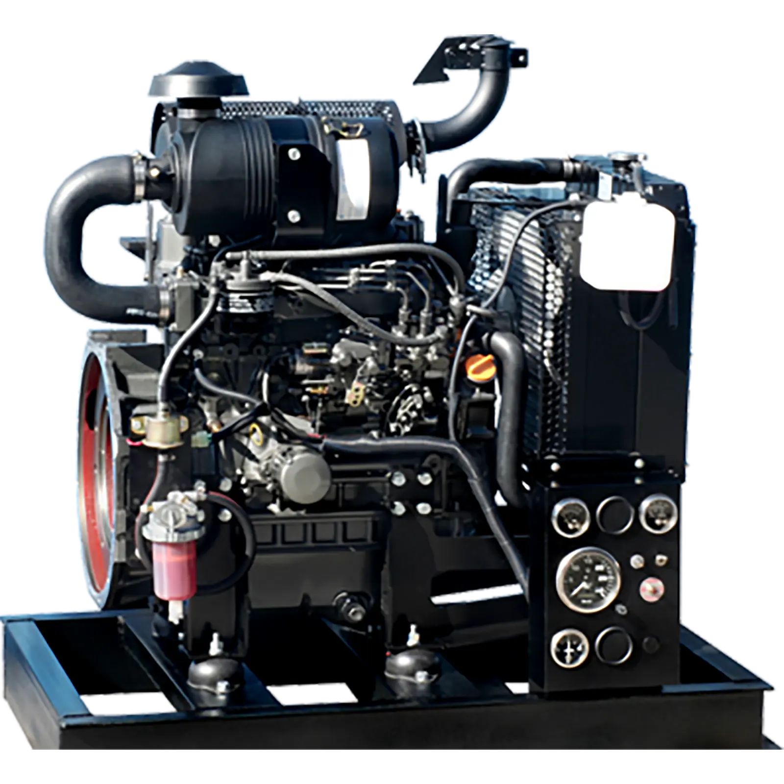 YANMAR-powered skid-mounted power unit with instrument panel